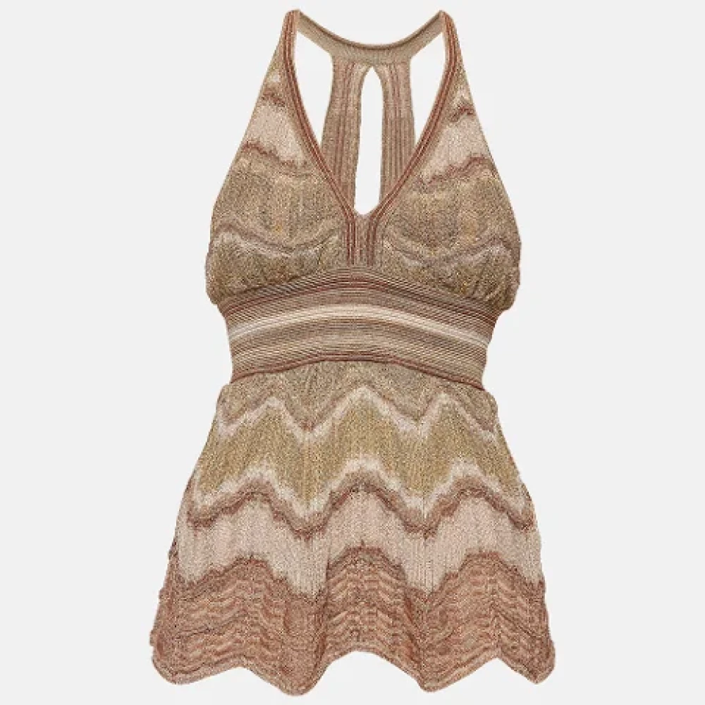 Missoni Pre-owned Fabric tops Beige Dames