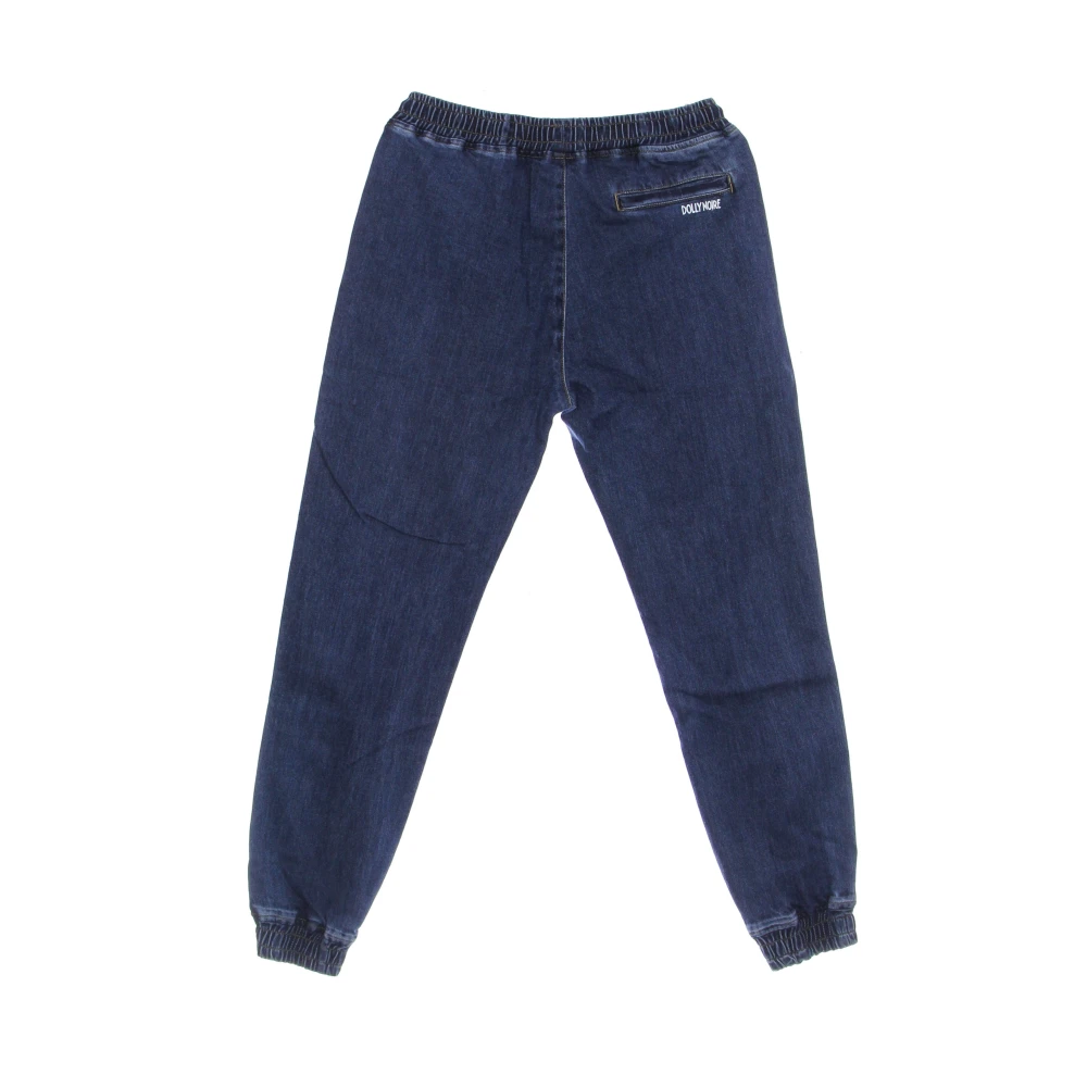 Dolly Noire Denim Jogger Broek Blauw Blue Heren