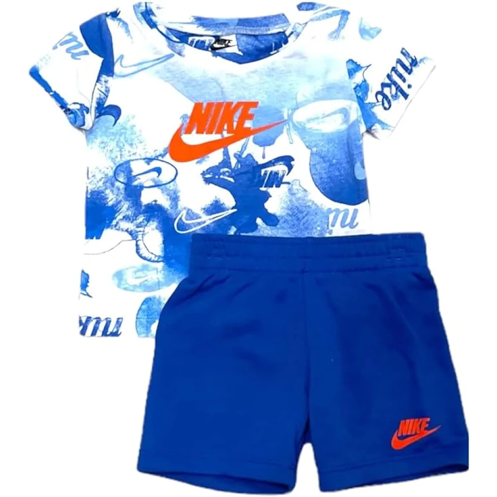 Nike Sportig Tee och Shorts Set Game Royal Barn Blue, Pojke