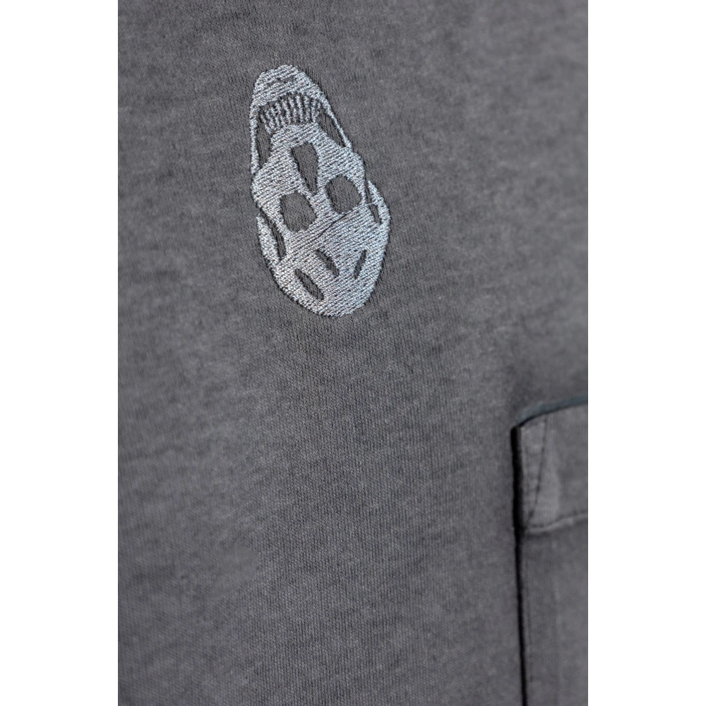 alexander mcqueen T-shirt met logo Gray Heren