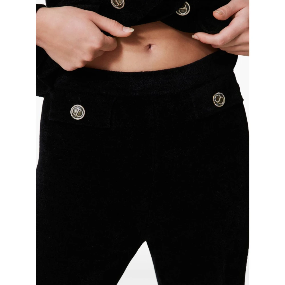 Twinset Zwarte Broek voor Vrouwen Black Dames