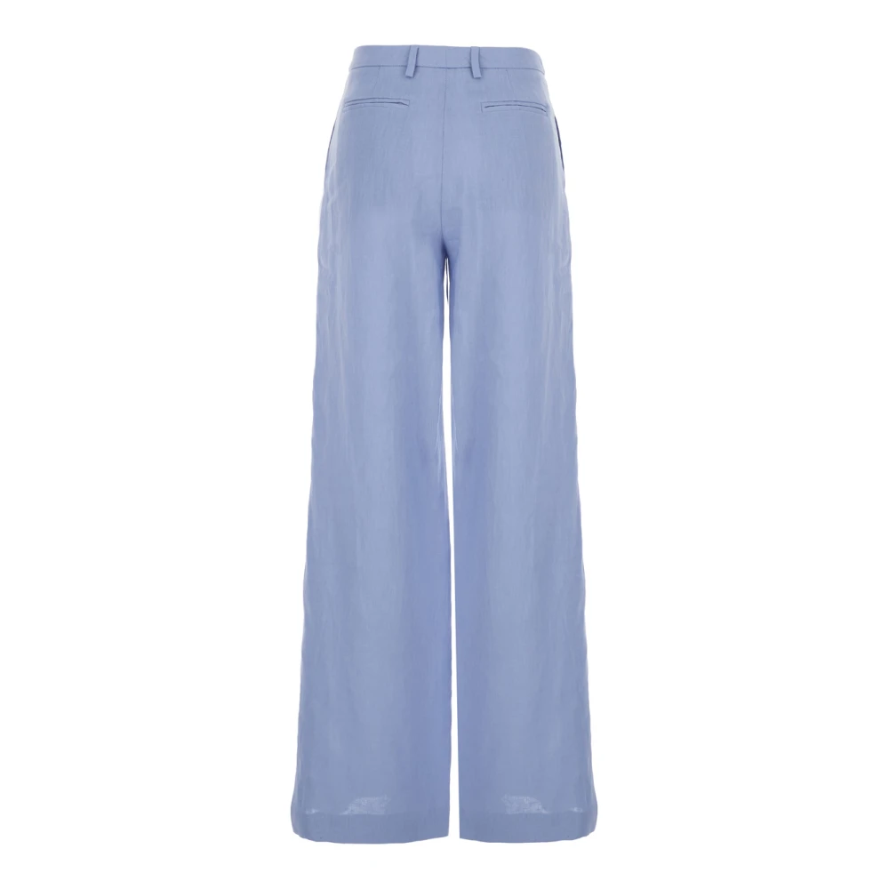 Plain Units Lichtblauwe Wijde Pijp Techno Broek Blue Dames