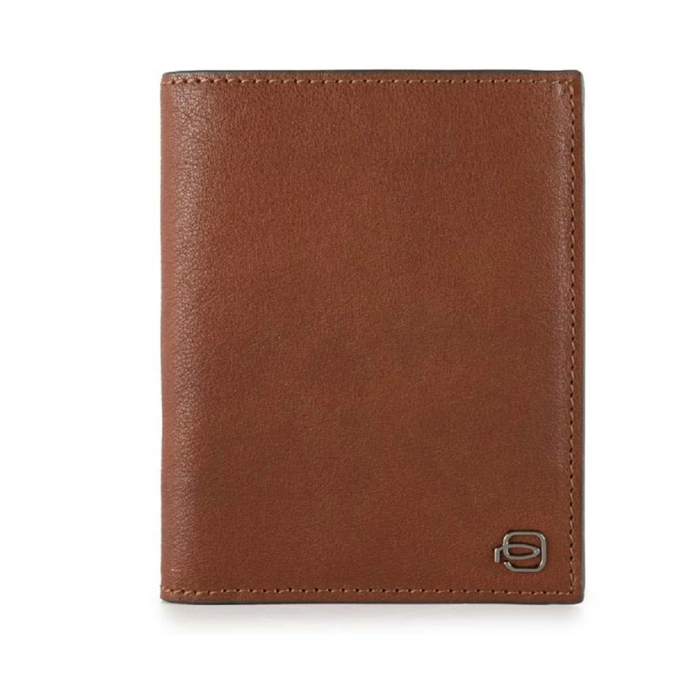 Piquadro Men's Brown Wallets & Cardholders, One Size, Vertical Wallet With Coin Pocket