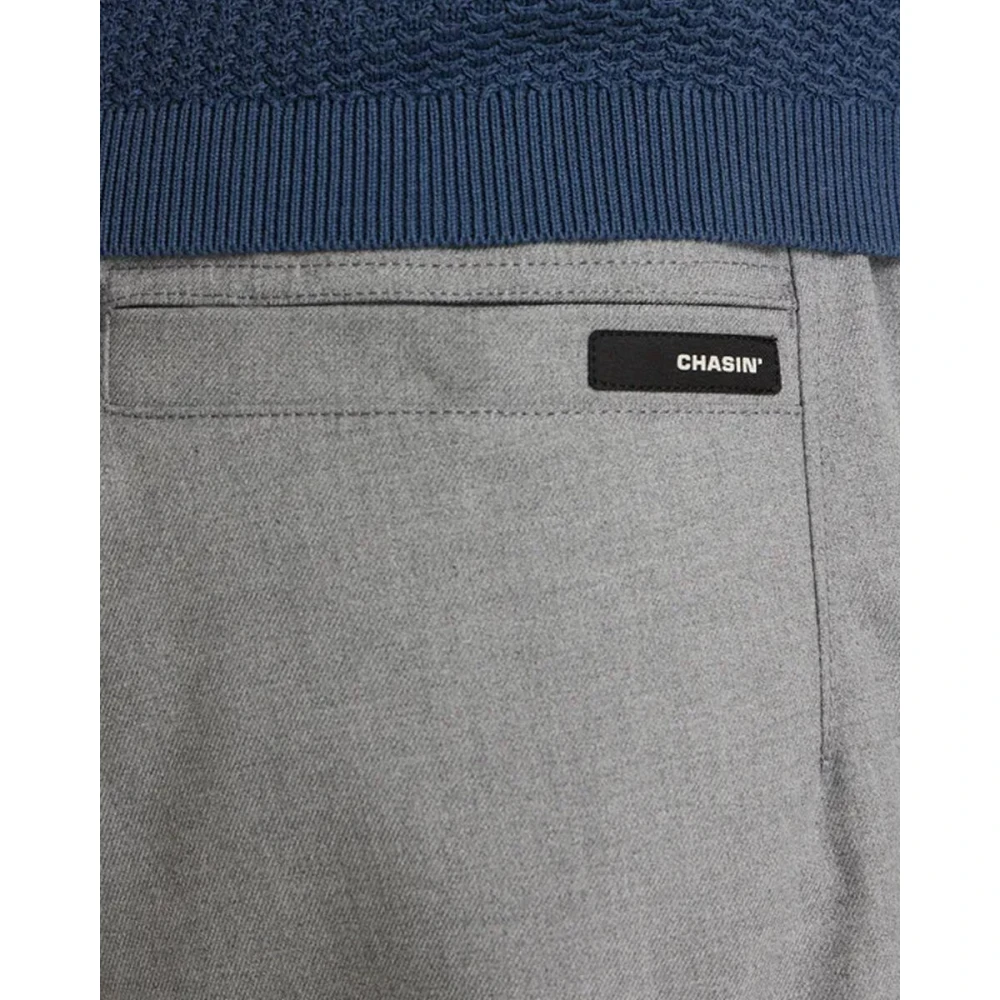 Chasin Stone Washed Denim Shorts Gray Heren