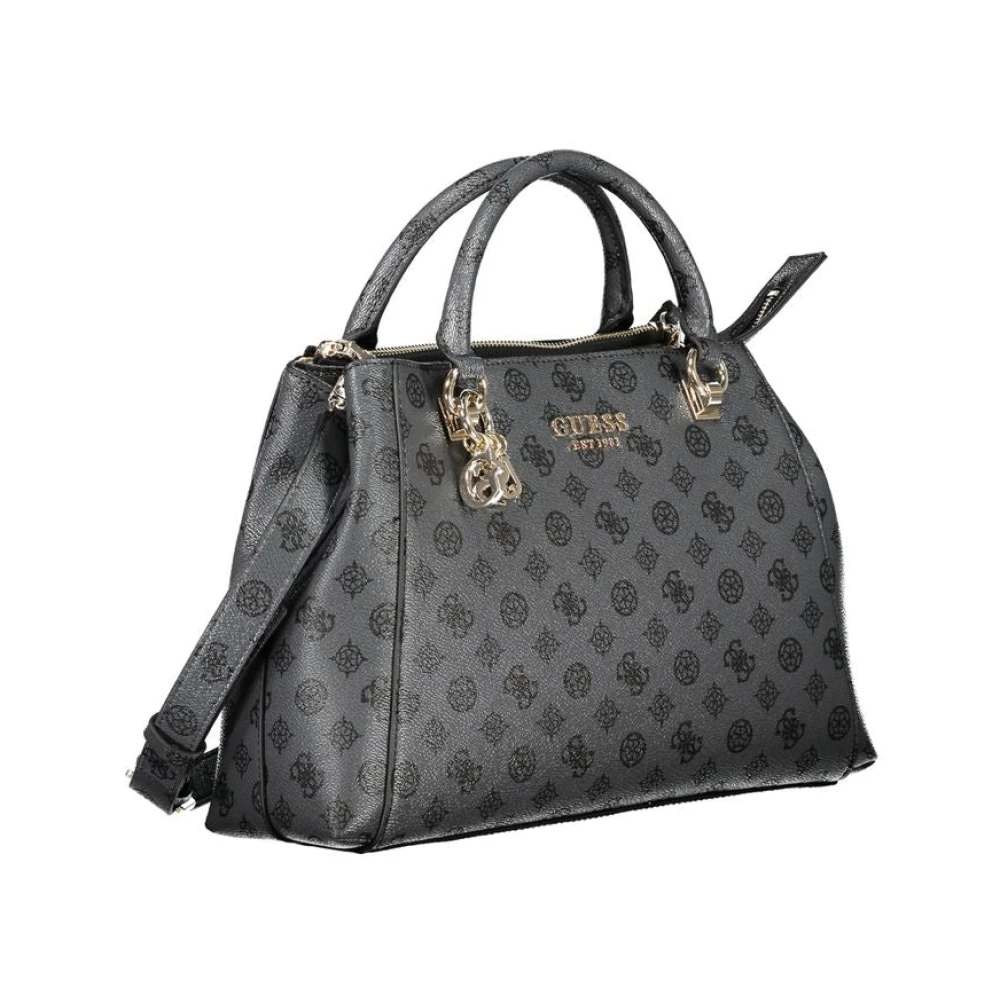 Guess Grijze Polyethyleen Handtas met Verstelbare Schouderband Gray Dames