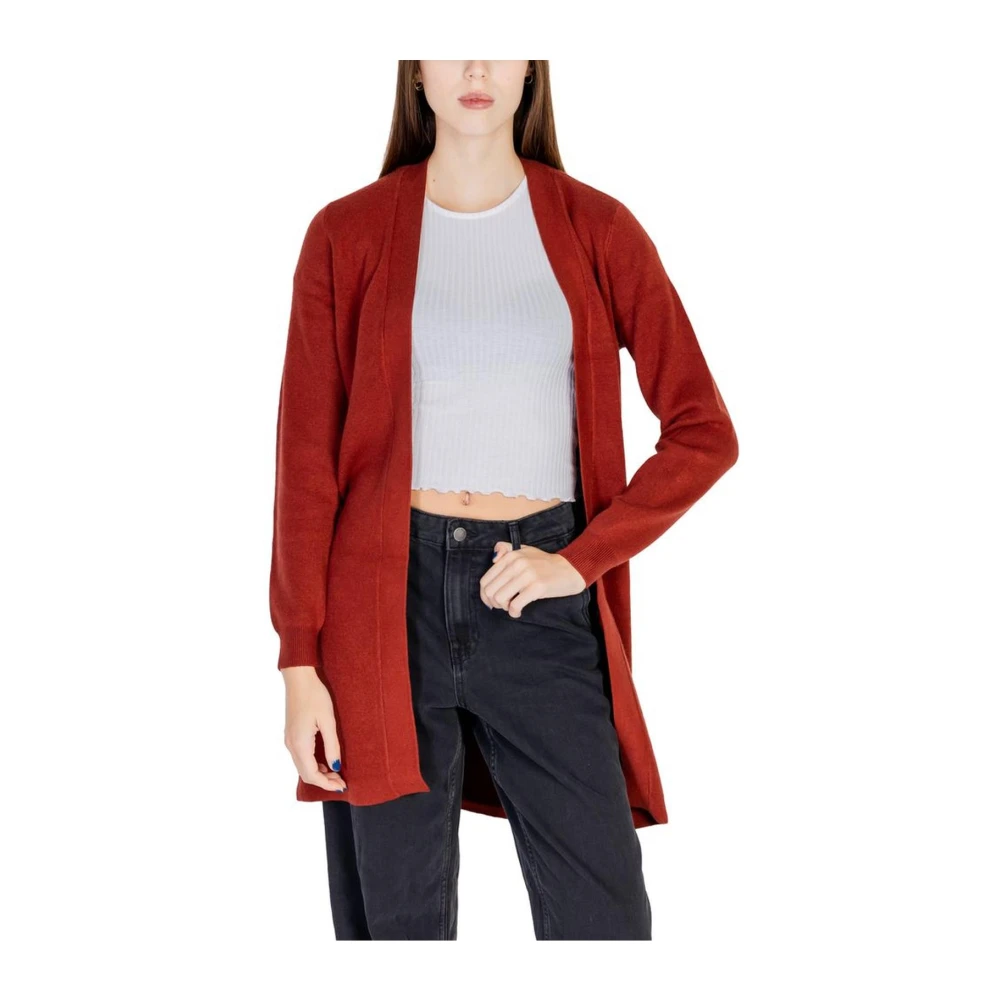 Vero Moda Rode Gebreide Vest Dames Herfst Winter Collectie Red Dames