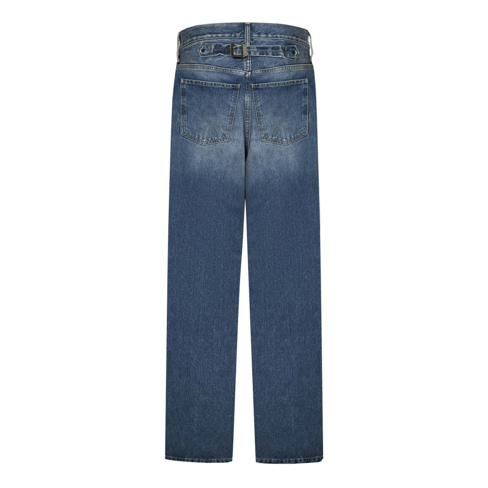 Maison Margiela Blauwe Straight Leg Jeans Aw24 Blue Heren