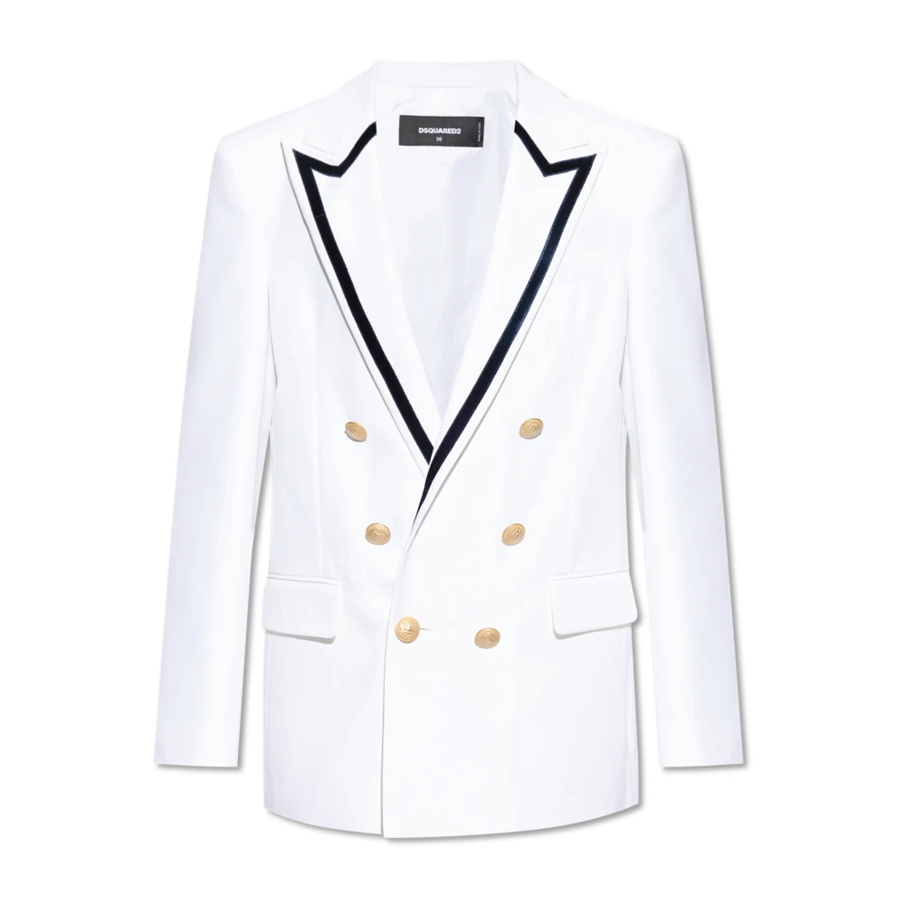 Dsquared2 Double-breasted blazer White Heren