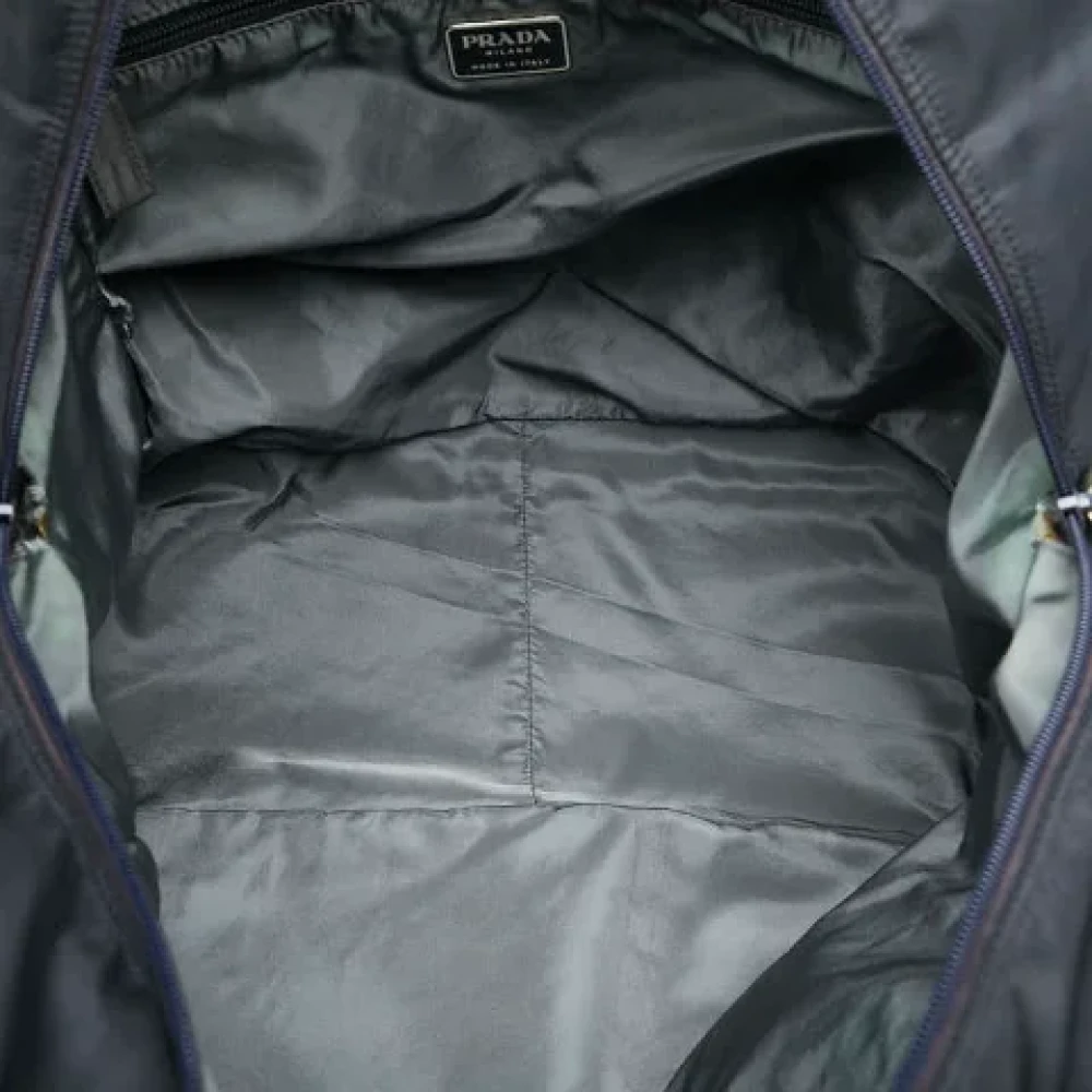 Prada Vintage Pre-owned Canvas travel-bags Black Dames