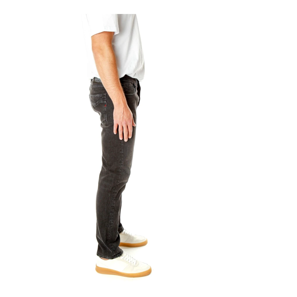 Replay Mid Waist Straight Fit Jeans Gray Heren
