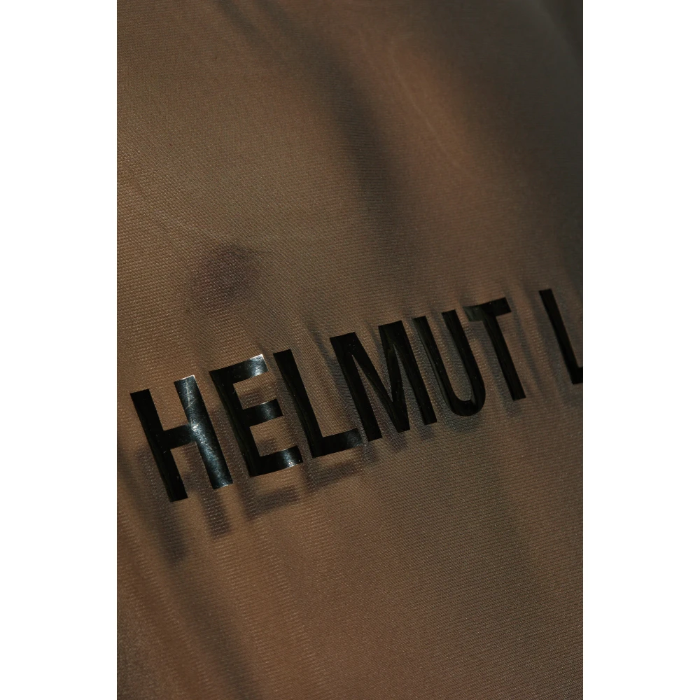 Helmut Lang Transparante T-shirt met Logo Black Heren