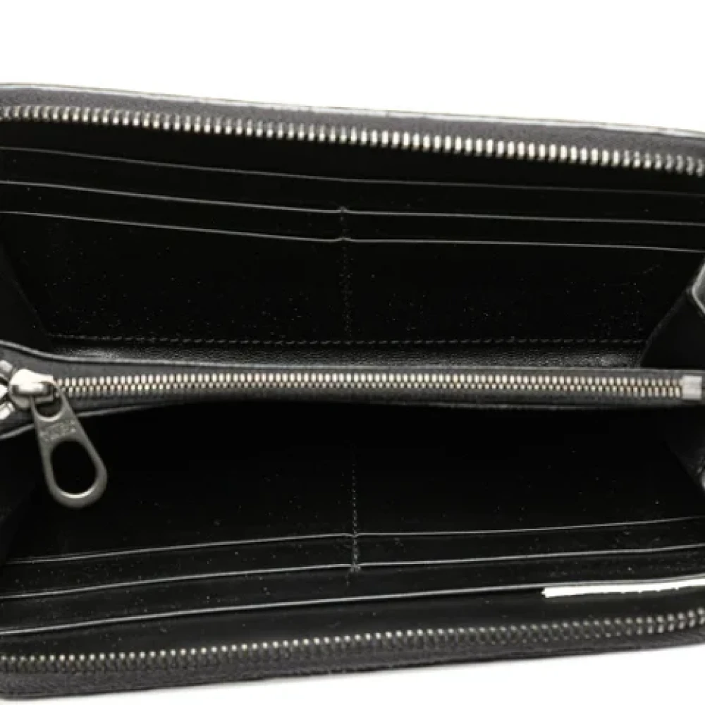 Bottega Veneta Vintage Pre-owned Leather wallets Black Dames
