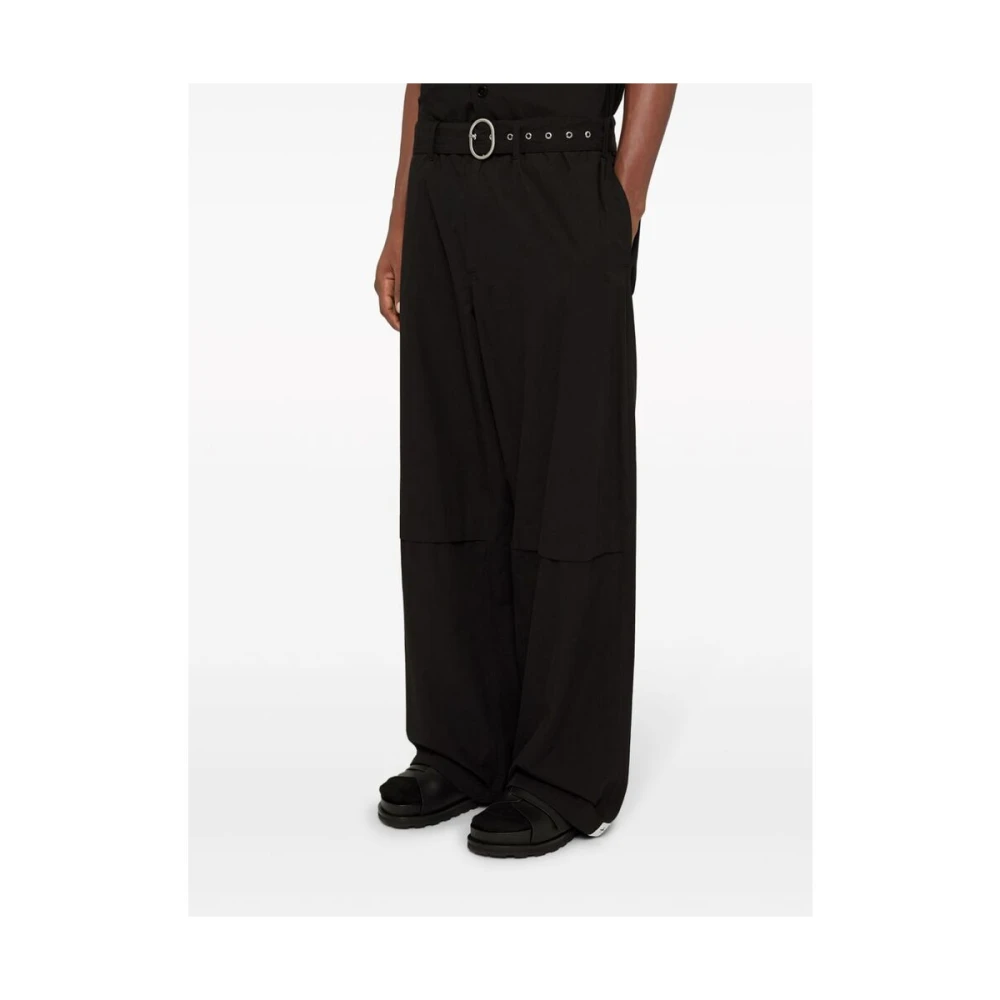 Jil Sander Wide Trousers Black Heren