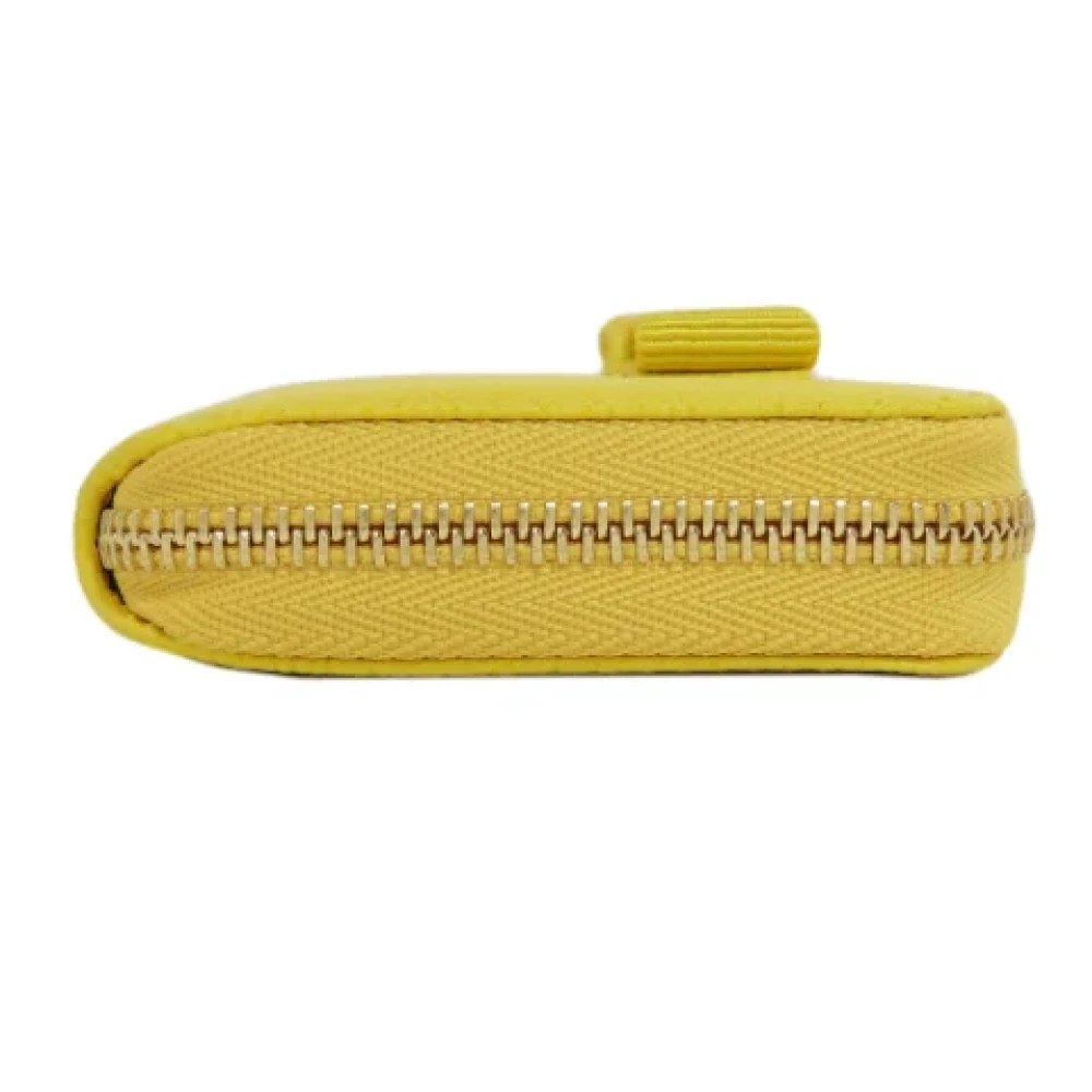 Salvatore Ferragamo Pre-owned Leather wallets Yellow Dames