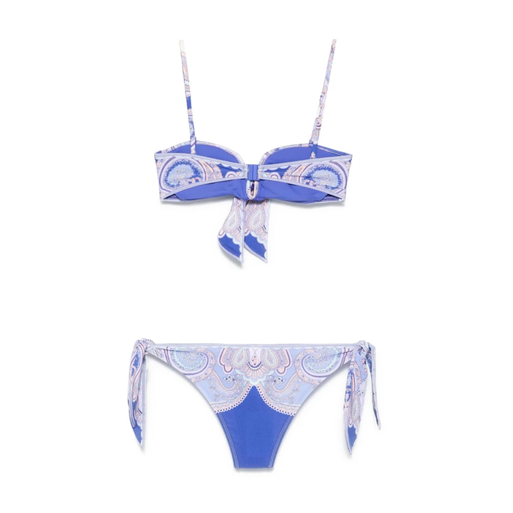 Zimmermann Blauwe Zee Bikini met Bedrukte Verstevigingen Blue Dames