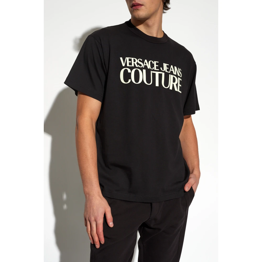 Versace Jeans Couture T-Shirts Black Heren