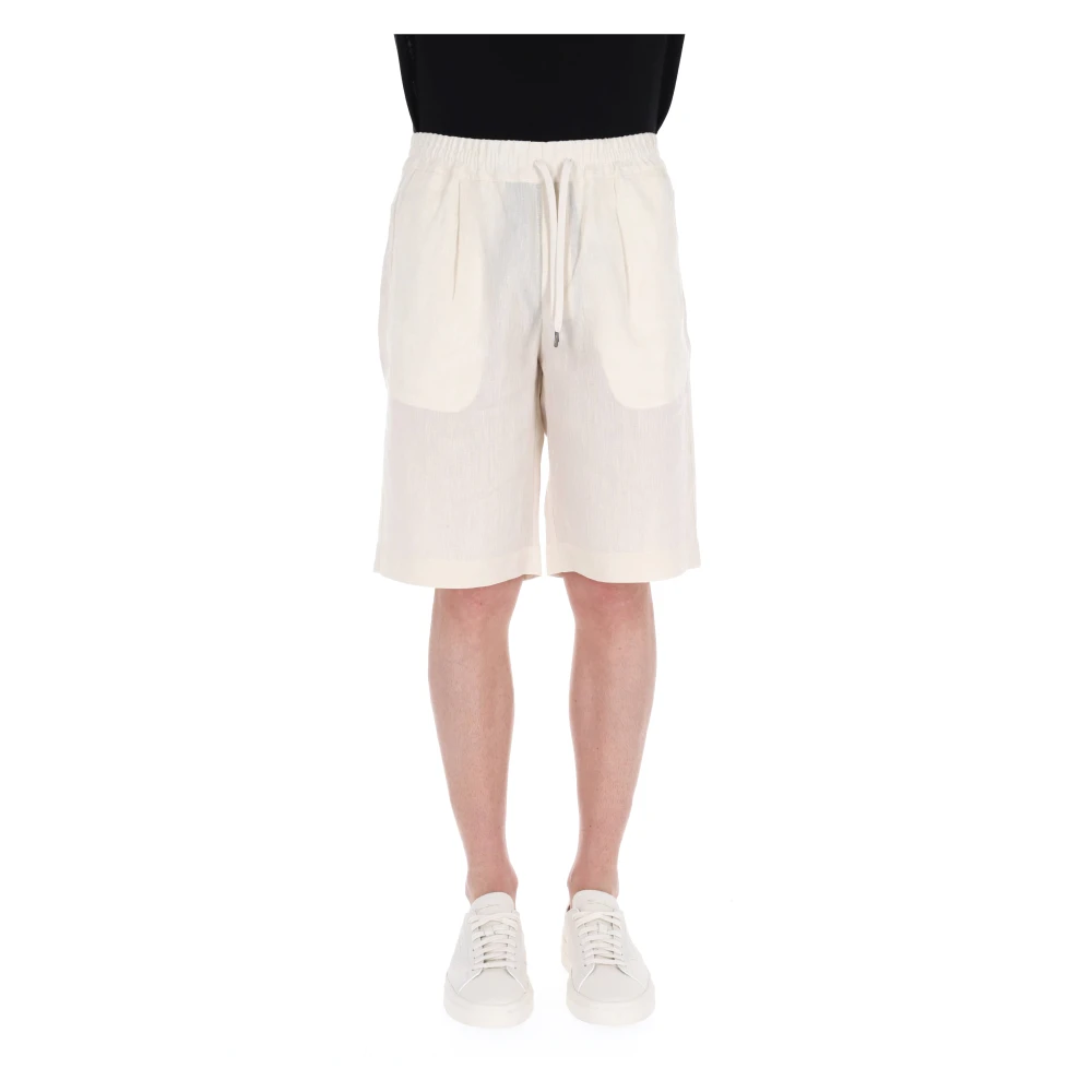 Herno Uomo Beige Pantaloncini, L, New,