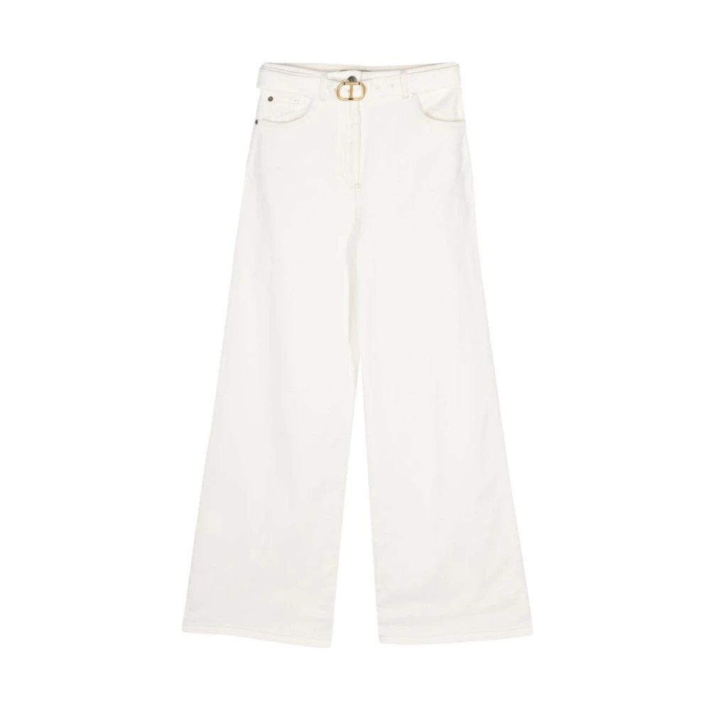 Twinset Wide Trousers White Dames