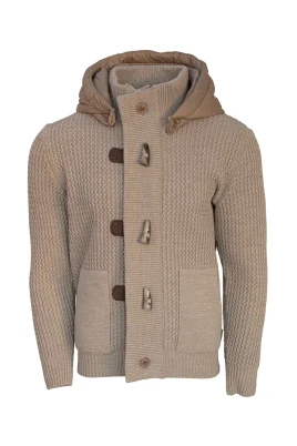 Beige Huva Trench Style Jacka