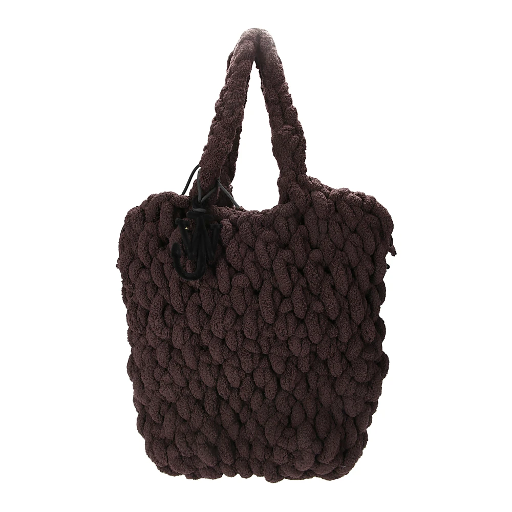 JW Anderson Chenille Shopper met Snap Sluiting Brown Dames