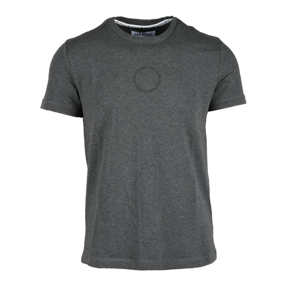 Bikkembergs Katoen Spandex T-shirt Gray Heren