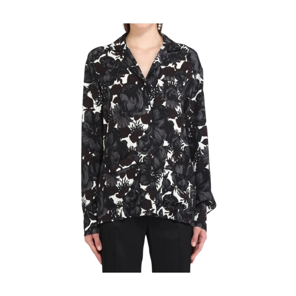 N21 Bloemenprint overhemd met knoopsluiting Multicolor Dames