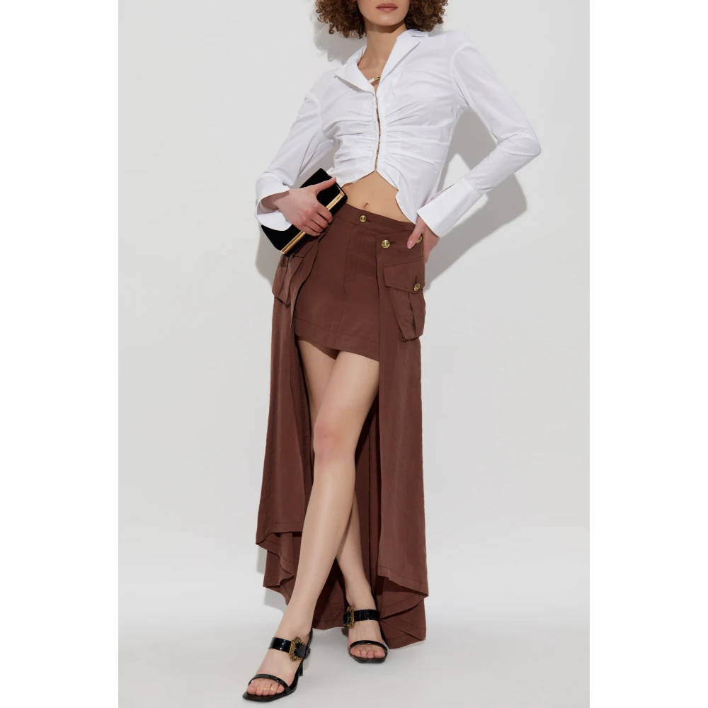 Versace Jeans Couture Asymmetrische rok Brown Dames