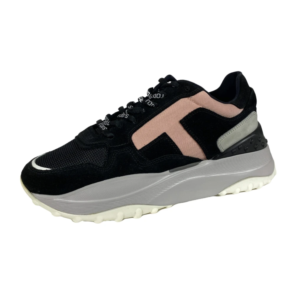 Tod’s Sportieve Suède Schoen Dames Schoenen Zwart