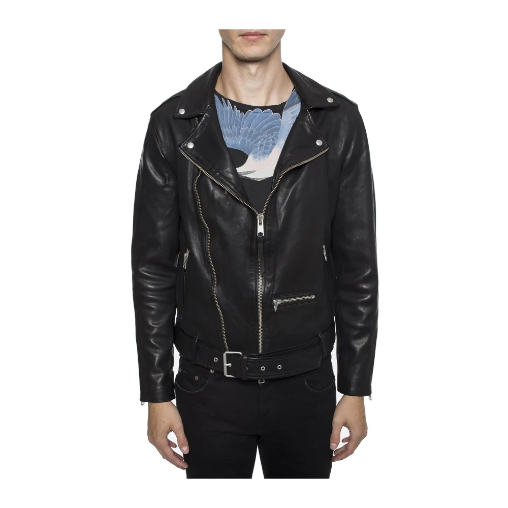 AllSaints Wick Bikerjack Black Heren