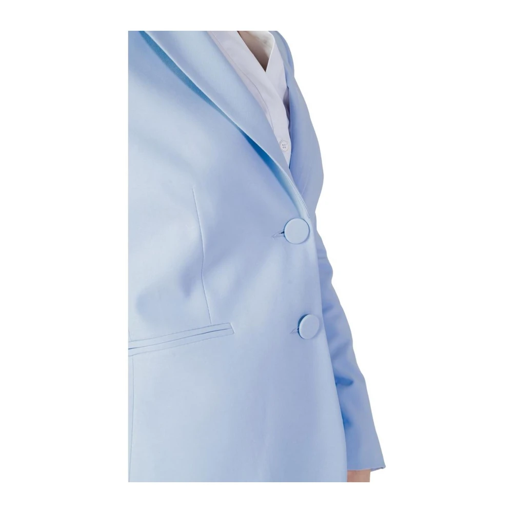 Sandro Ferrone Lente Zomer Dames Polyester Blazer Blue Dames