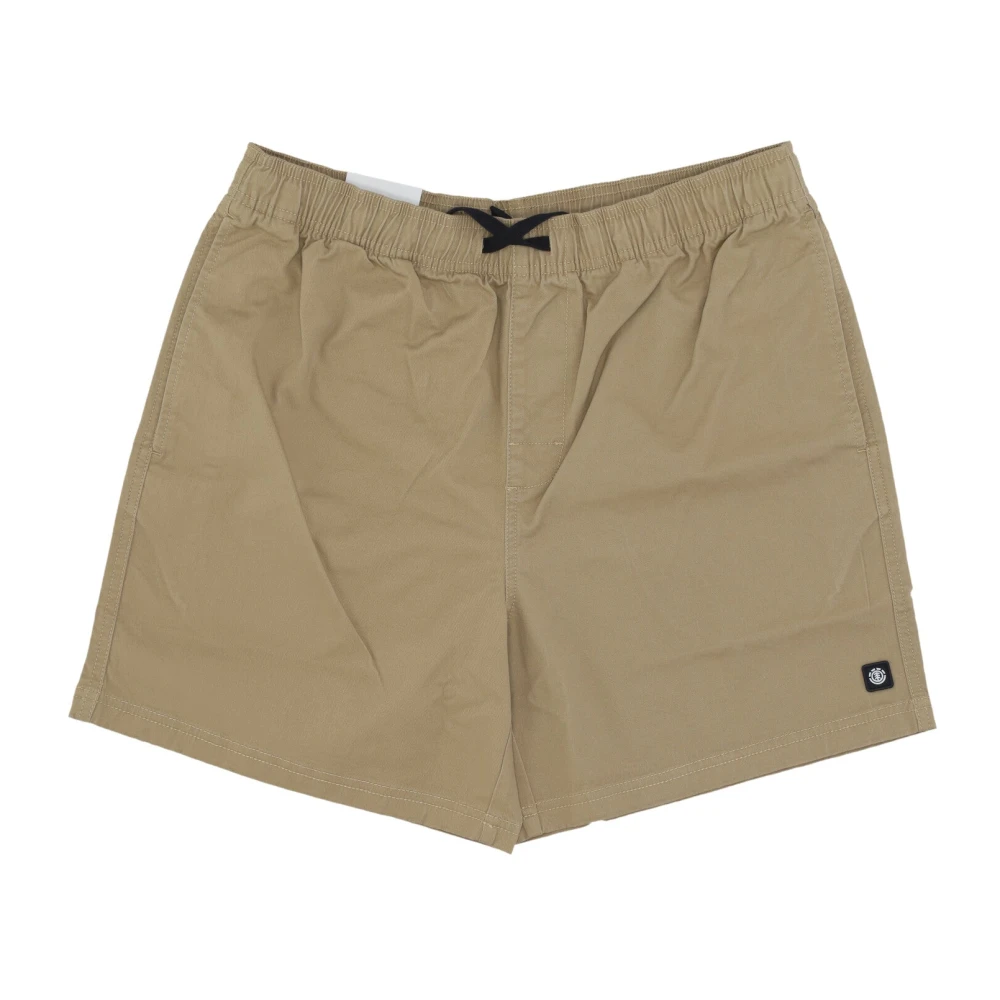 Element Twill Korte Broek Khaki Beige Heren