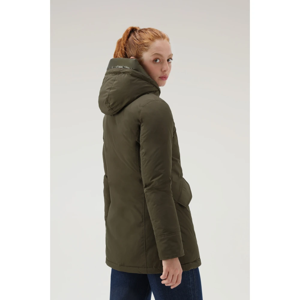 Woolrich Winterjas Donkergroen Green Dames