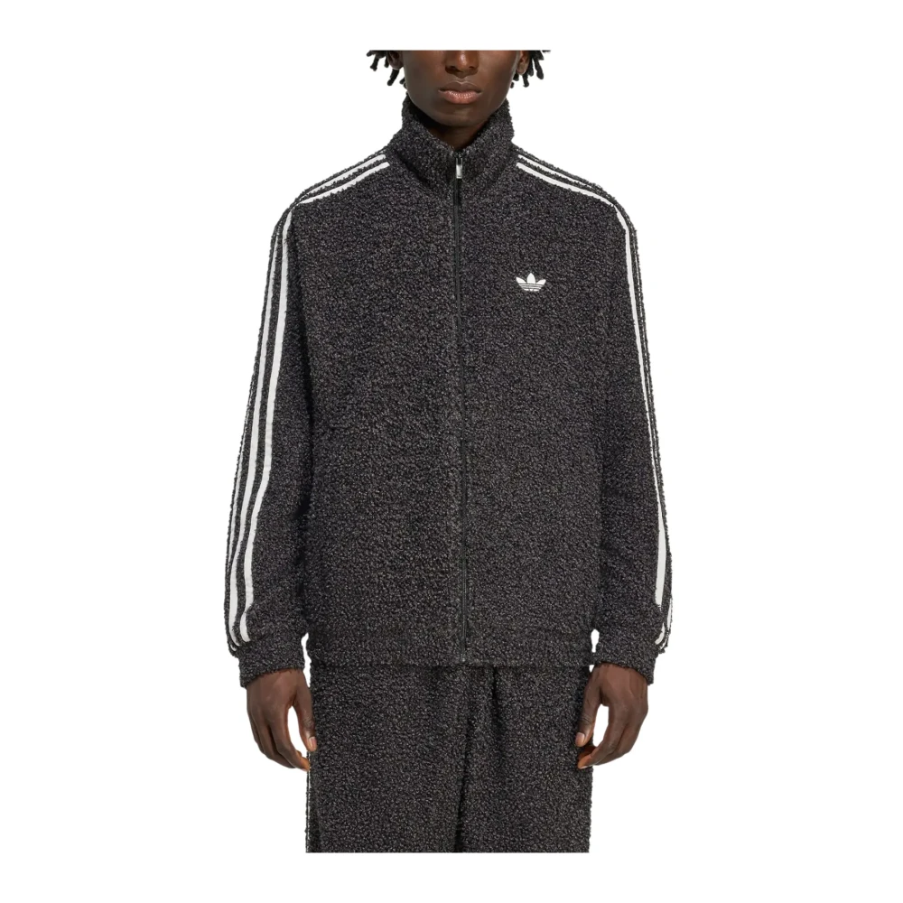 Adidas Black Training Jackets, Male, L, Boucle Firebird Track Top
