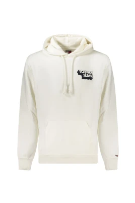 Vit Bomull Herrtröja Hoodie