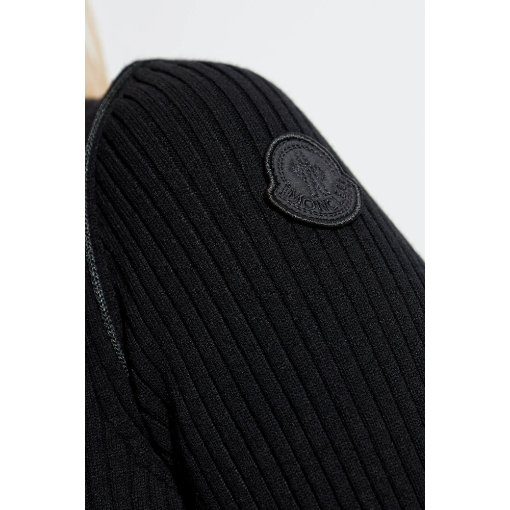 Moncler Jurk Tricot Black Dames