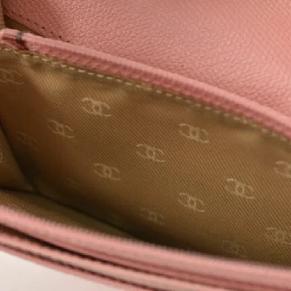 Chanel Vintage Pre-owned Leather wallets Pink Dames