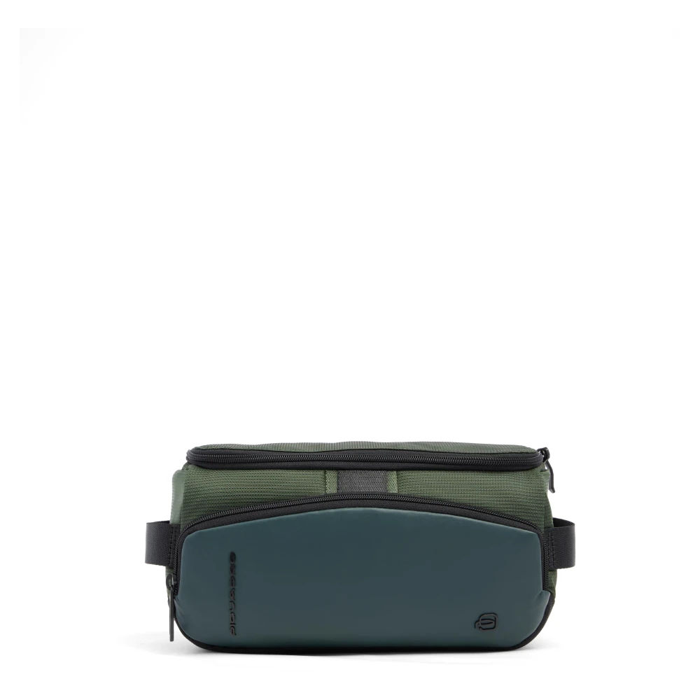 Piquadro Unisex Grön Väskor One Size, Läder, Necessär