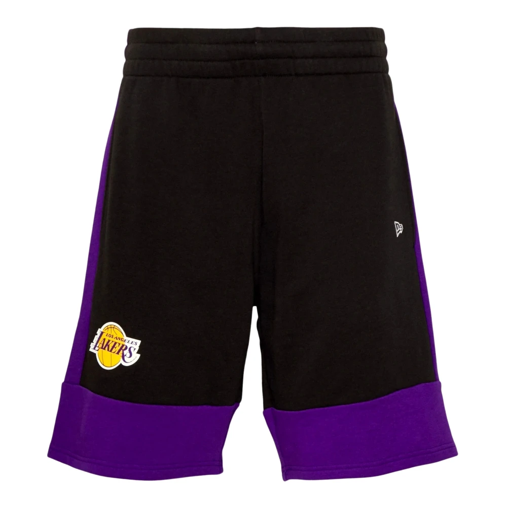 new era Lakers NBA Kleurblok Shorts Black Heren