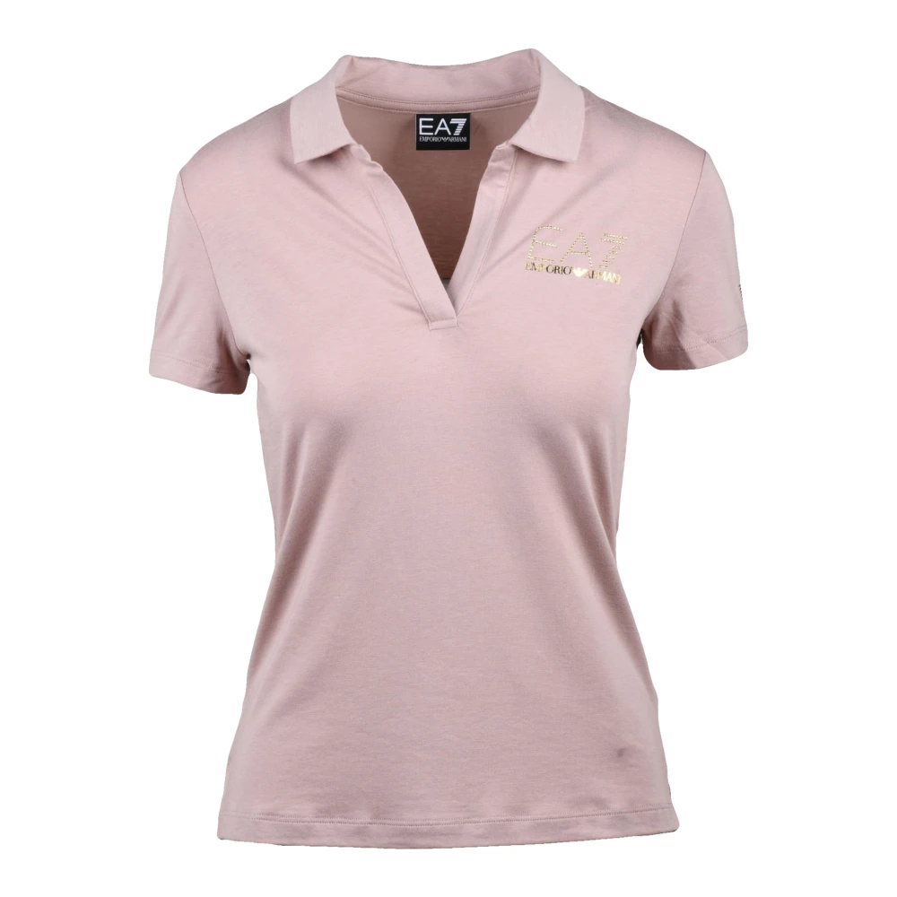 Emporio Armani Ea7 Vrouw Roze Tops Dames, S, Katoen, Polo