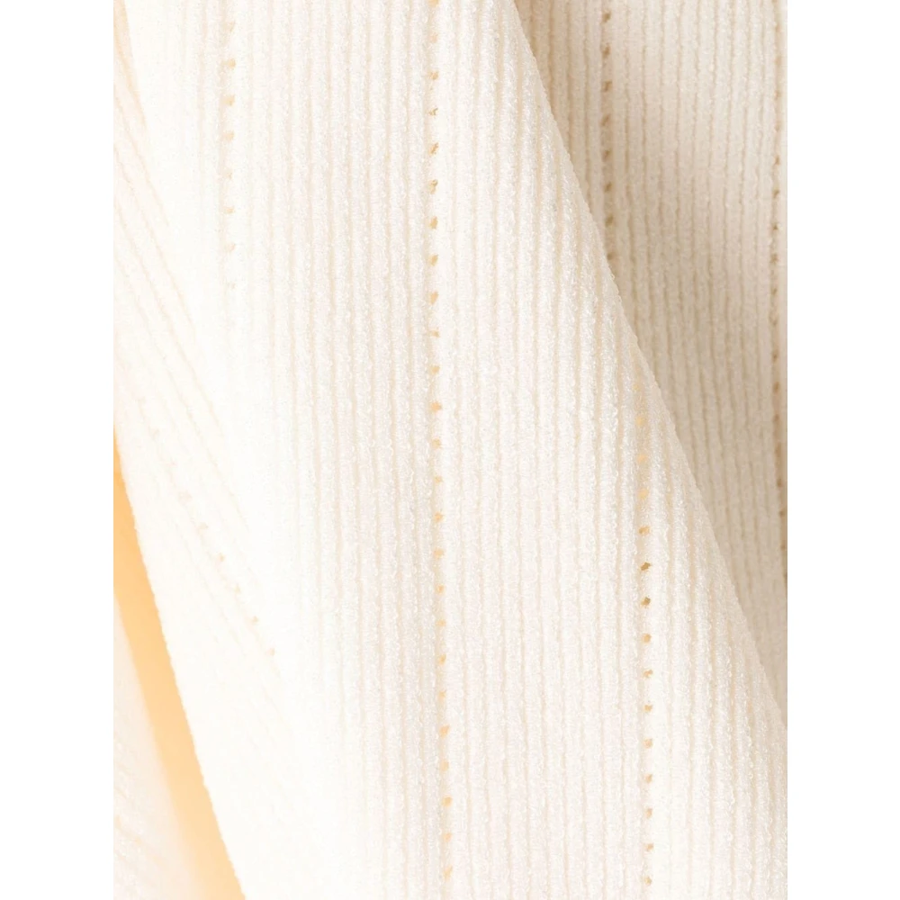 Balmain Gouden Rand Beige Jurk Beige Dames