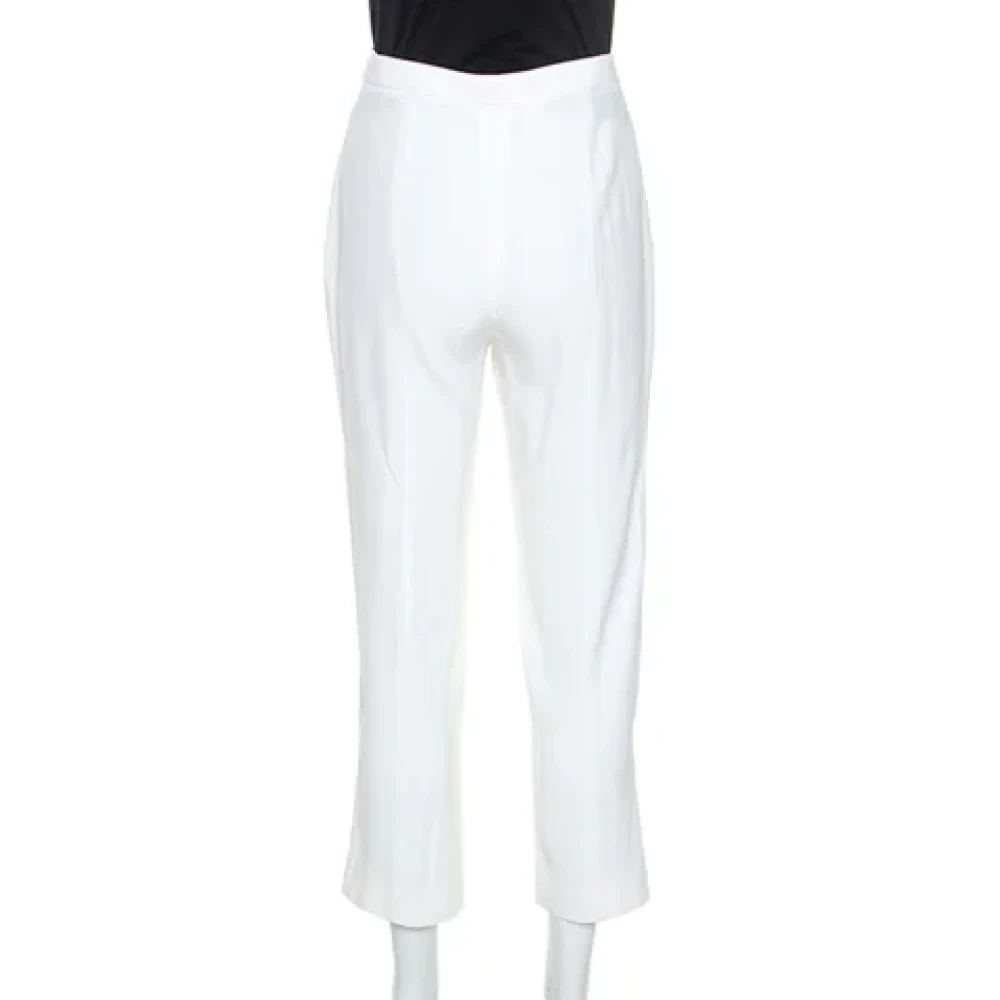 Alexander McQueen Pre-owned Fabric bottoms White Dames