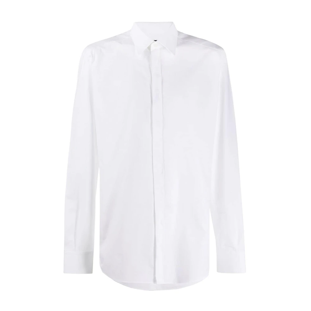 Dolce & Gabbana Witte DG Logo Print Overhemd White Heren