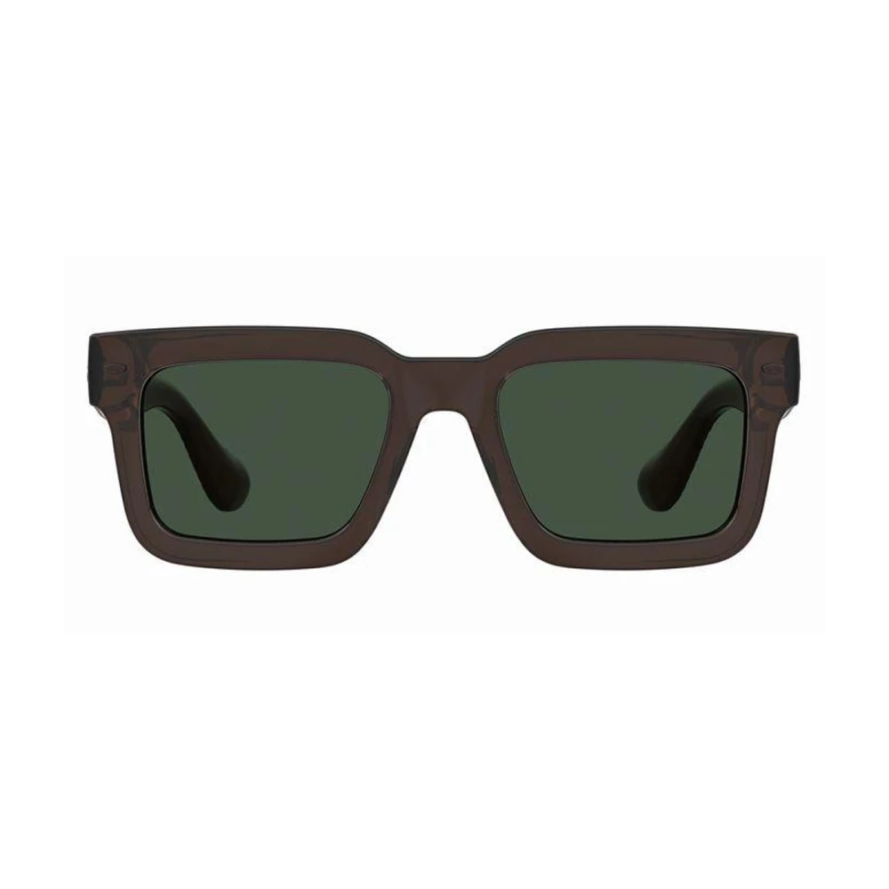 Havaianas Modernt solglasögon med rektangulär båge och gröna linser Brown, Unisex