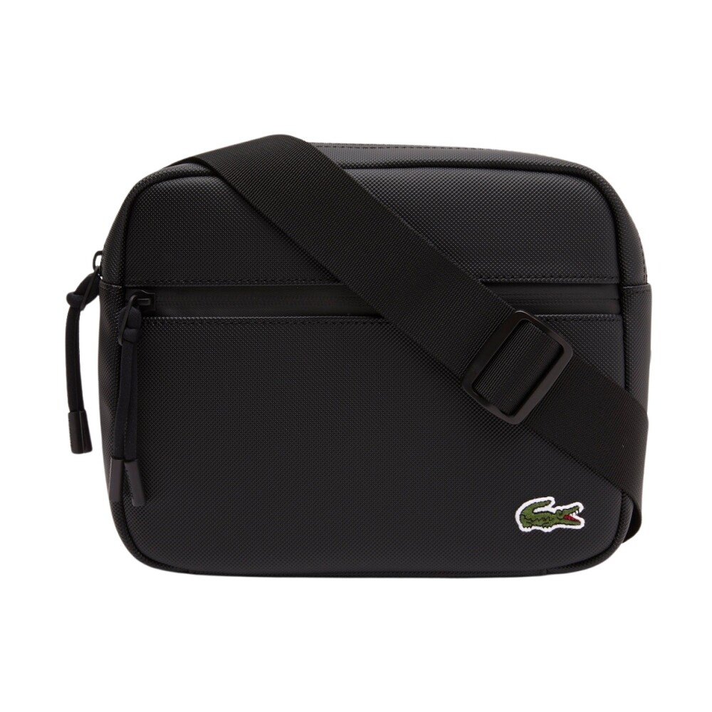 Bolso Reporter Deportivo Negro para Hombre Lacoste Bandoleras Miinto