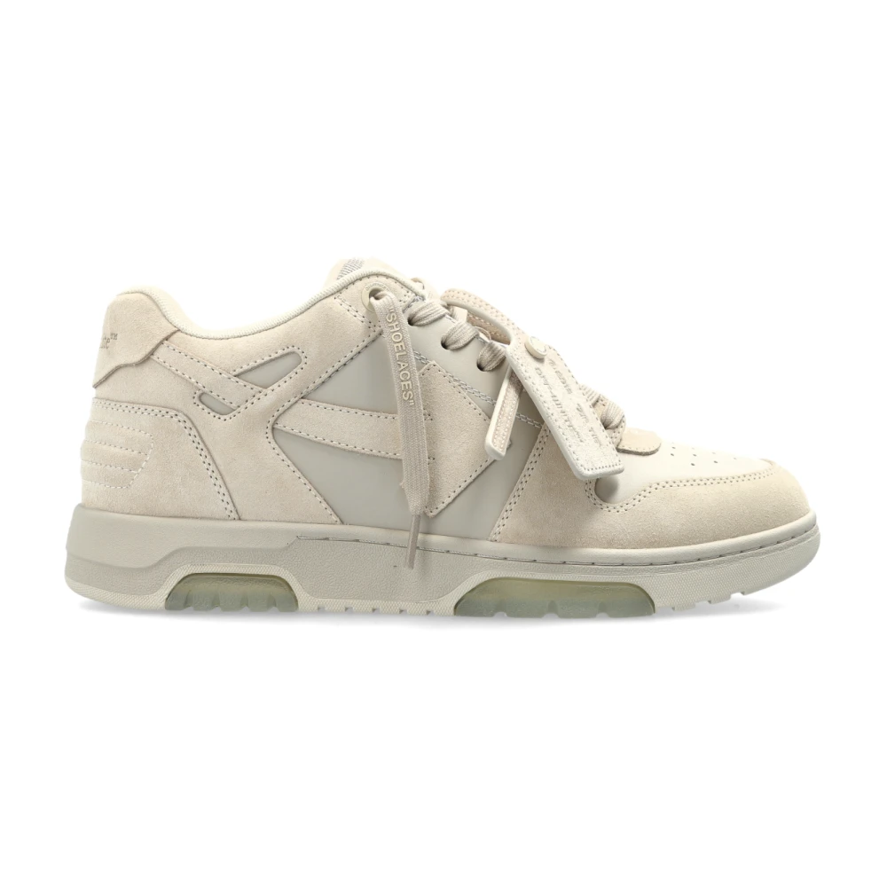 Off White Men's Beige Sneakers, 6 Uk, Out Of Office Trainers