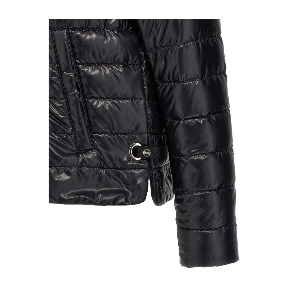 Herno Hooded jas met drukknoopsluiting Black Dames