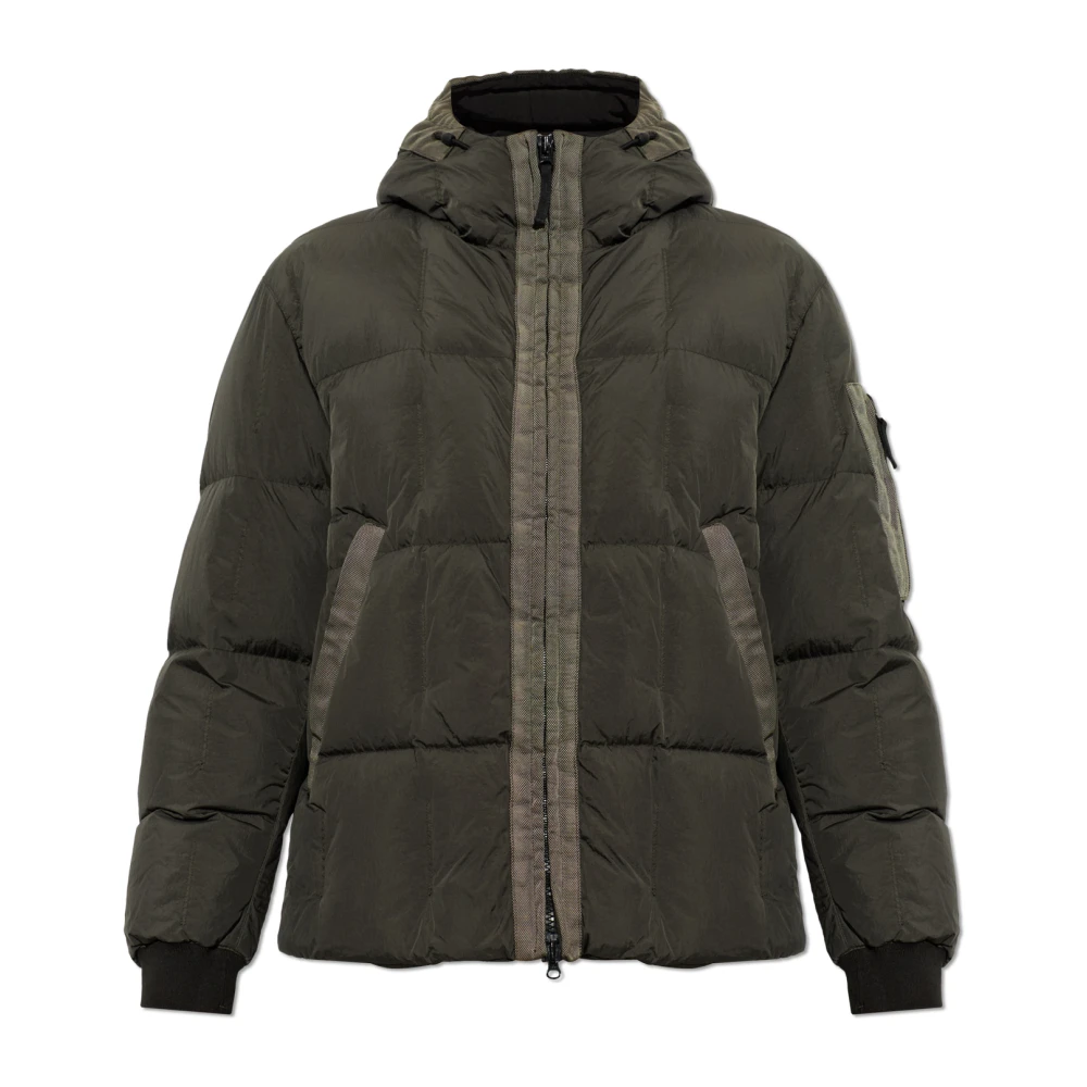 Stone Island Uomo Grigio - Piumino Con Cappuccio - Jackets - S