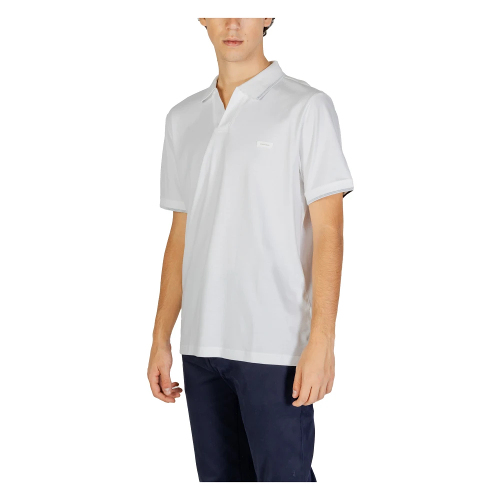 Calvin Klein Jeans Witte Polo Shirt Herfst Winter White Heren