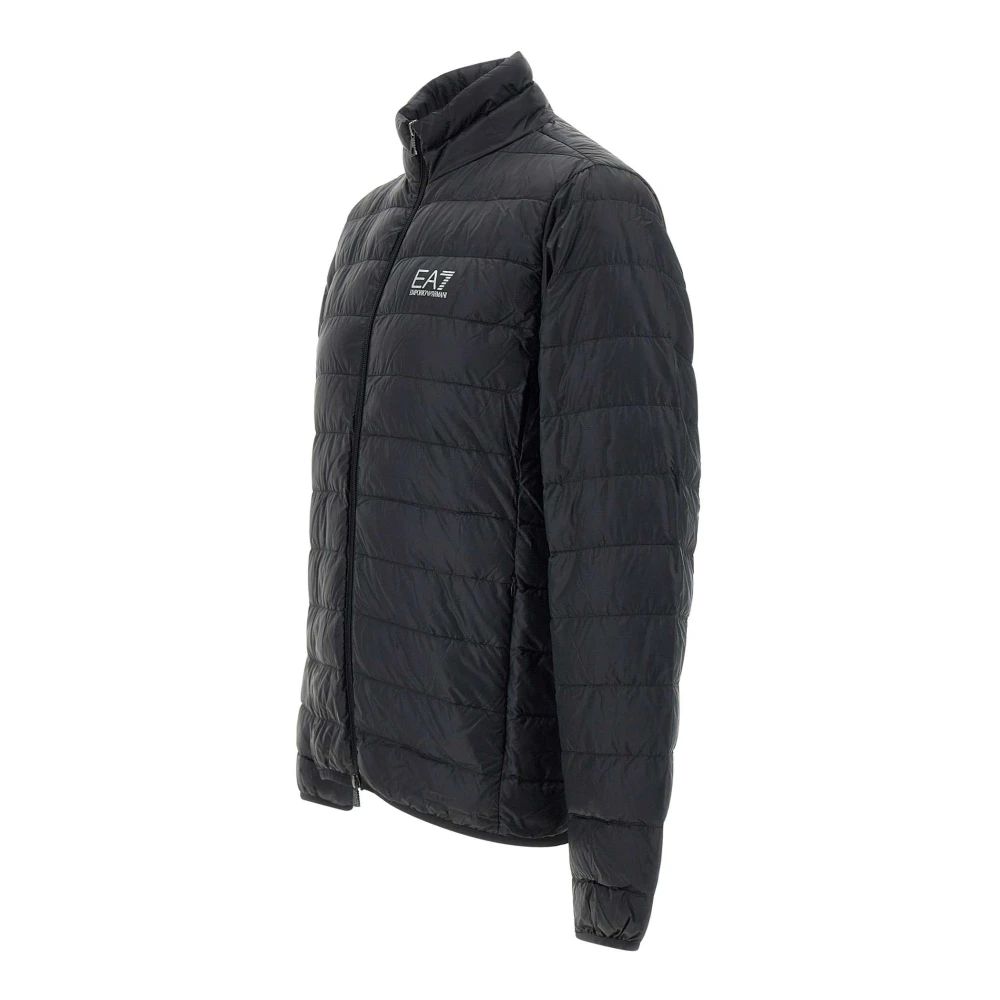 Emporio Armani EA7 Zwarte Jassen voor Mannen Black Heren