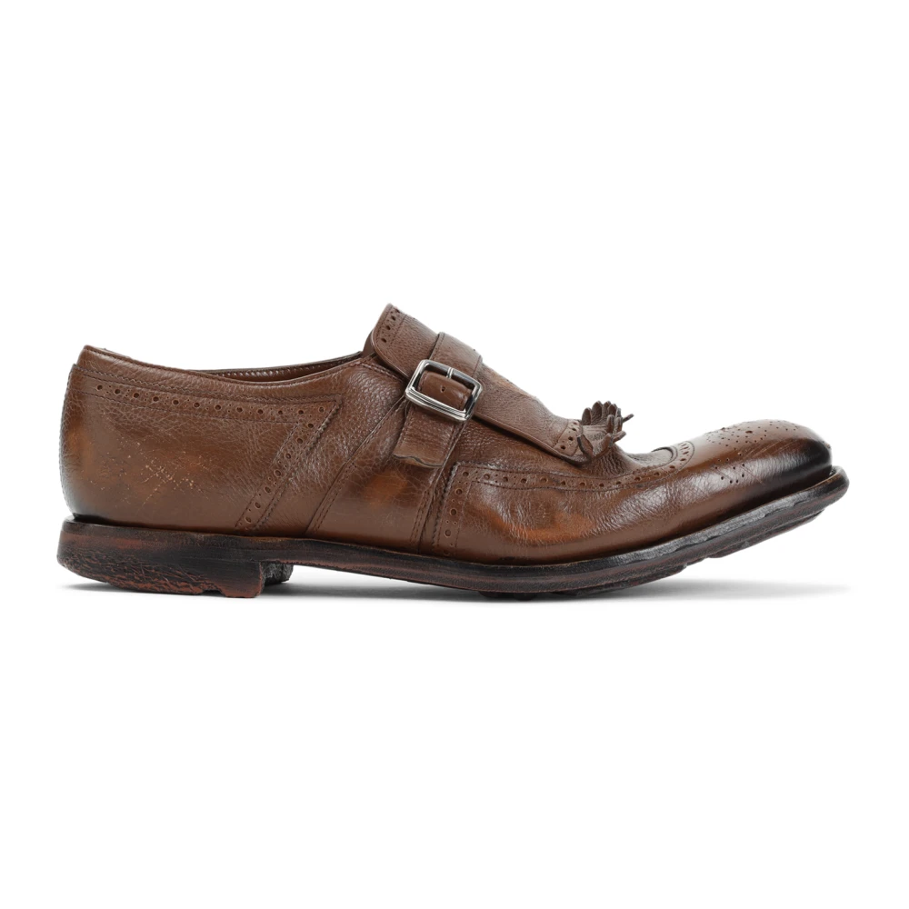 Church's Men's Brown Loafers, 7 1/2 Uk, Leather Laced Shoes